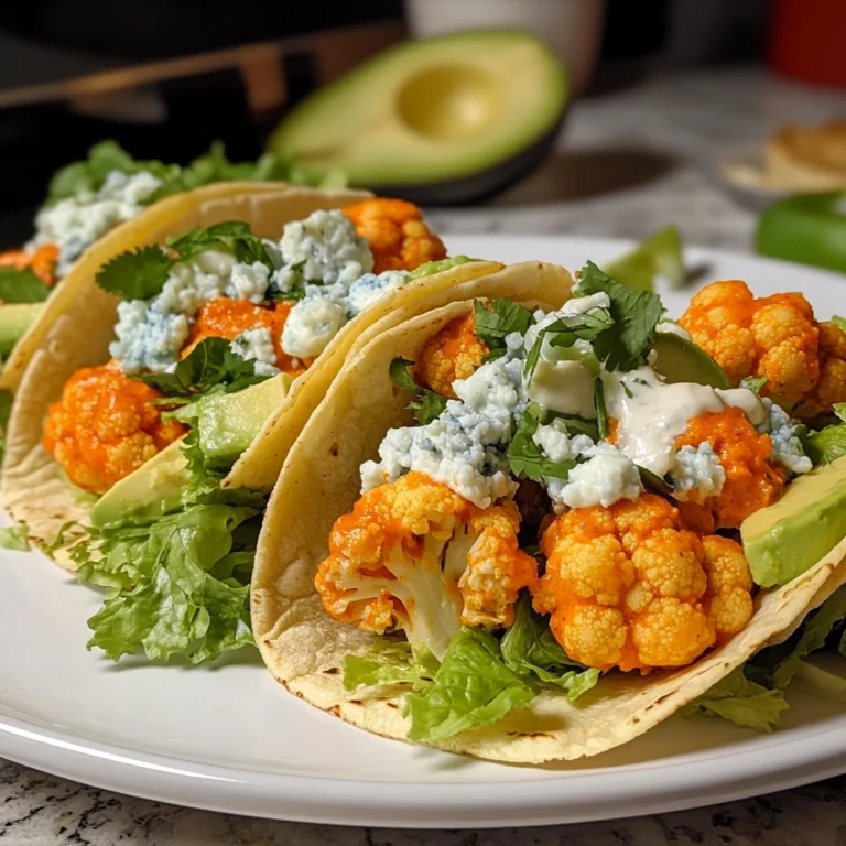 Buffalo Cauliflower Tacos