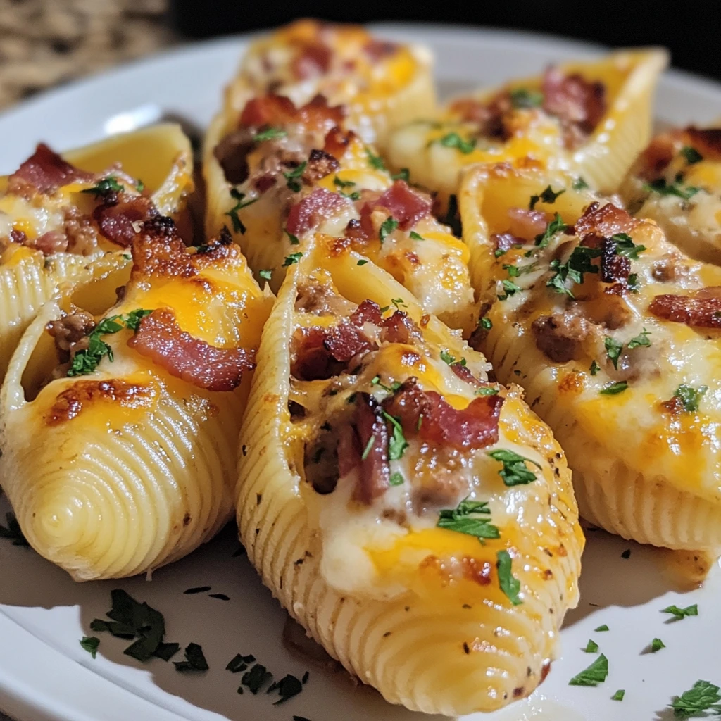 BBQ Bacon Stuffed Shells