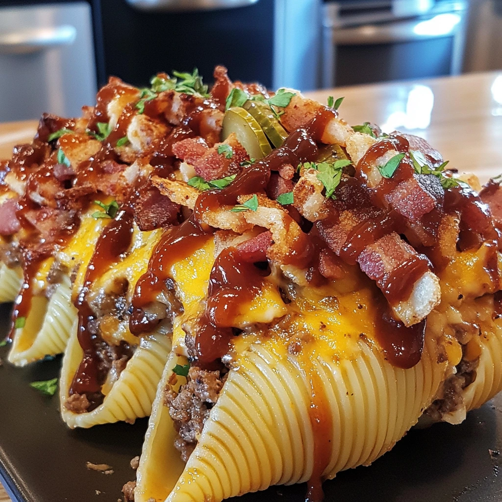 BBQ Bacon Stuffed Shells