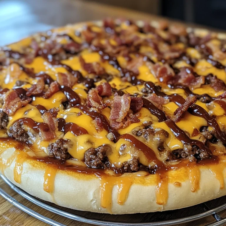 Bacon Cheeseburger Pizza